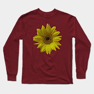 big yellow sunflowers Long Sleeve T-Shirt